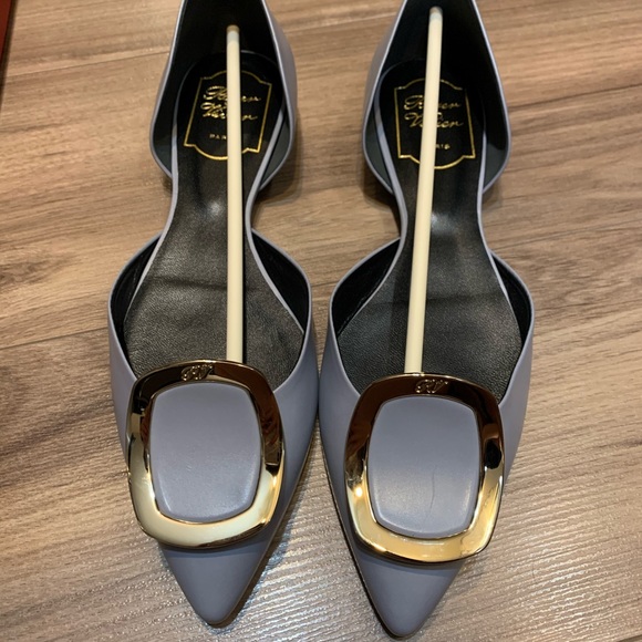 New Roger Vivier Chips D'orsay Ballet Flats - Picture 6 of 10